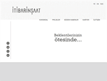 Tablet Screenshot of itibarinsaat.com